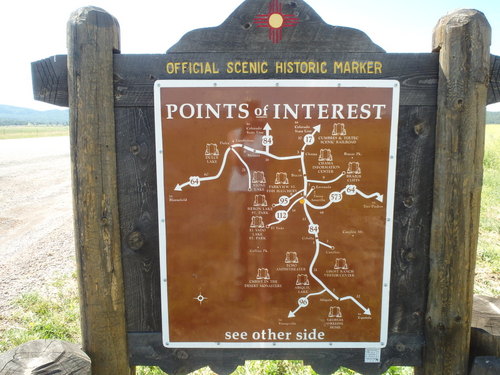 GDMBR: Points of interest (on the flip side of the Ft Lowell sign).